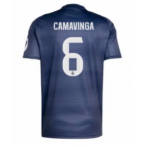 Fotbalové Dres Real Madrid Eduardo Camavinga #6 Venkovní Oblečení 2025-26 Krátký Rukáv